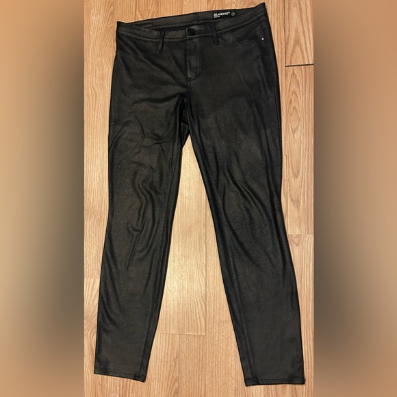 BLANKNYC Women’s Black Leather Pants Size 28. Excellent POC - Picture 1 of 8